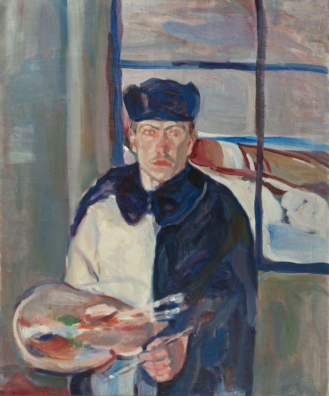 Jindřich Prucha - Autoportrét v zimním šatě