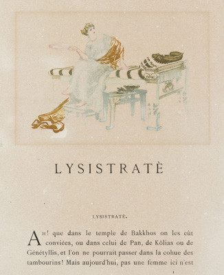 František Kupka - engraver, Blairot - publisher - Lysistrata, head of Chapter I