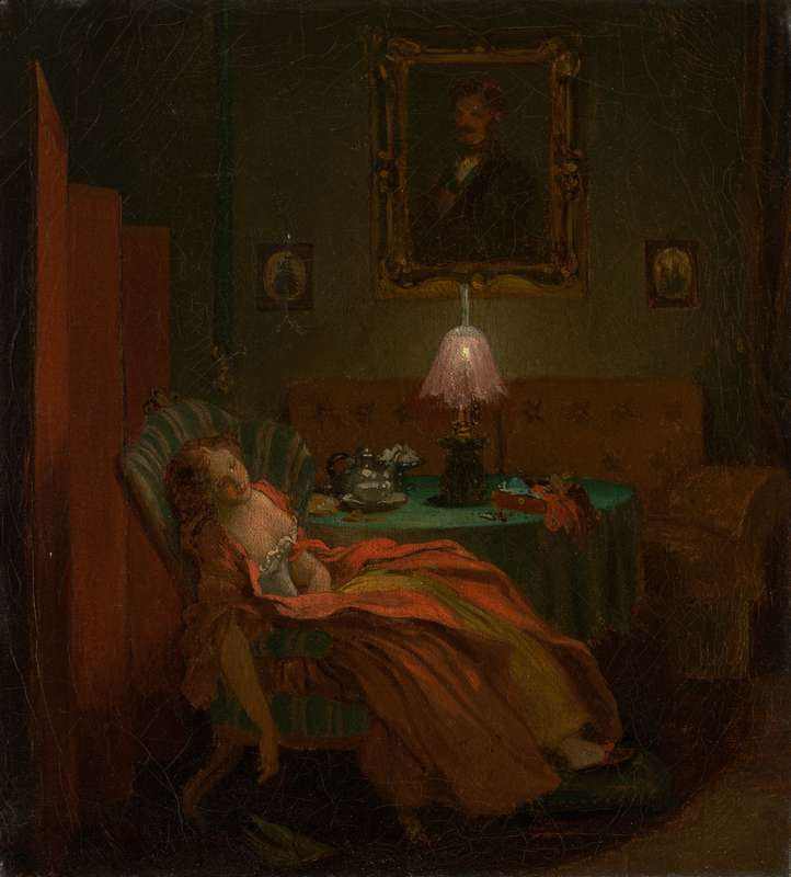 Josef Mánes - While Reading