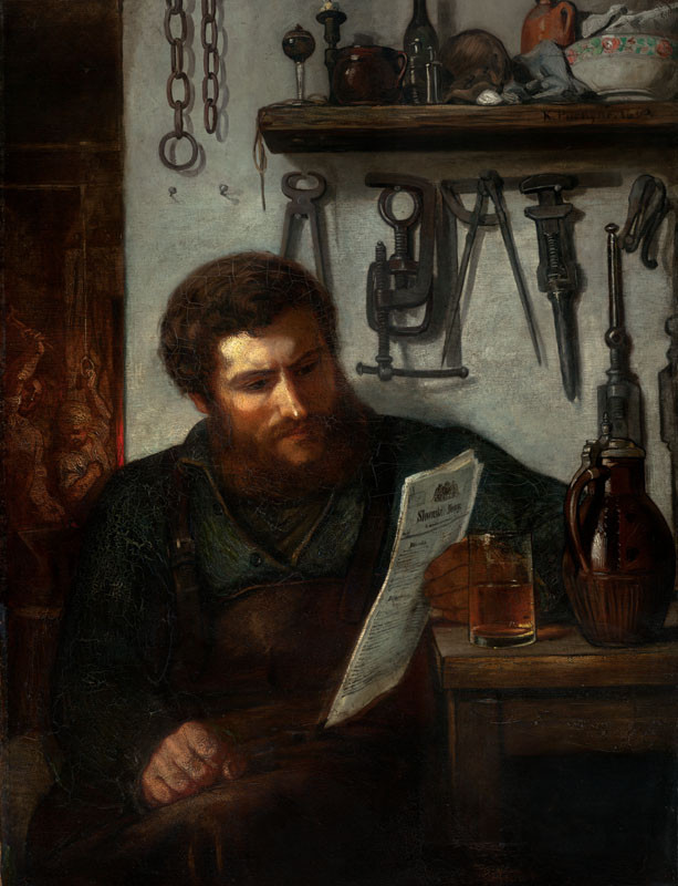 Karel Purkyně - Portrait of the Blacksmith Jech