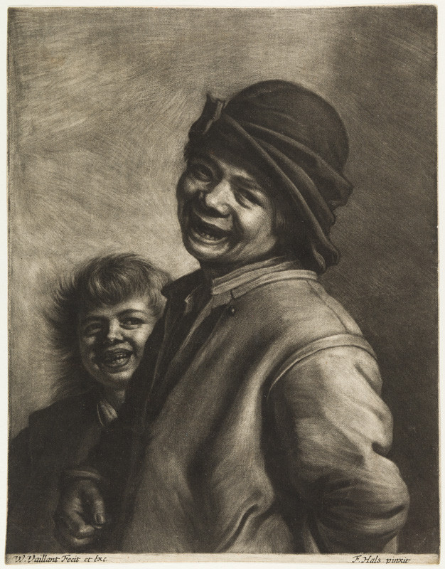 Wallerant Vaillant - rytec, Frans Hals - inventor - Dva smějící se chlapci