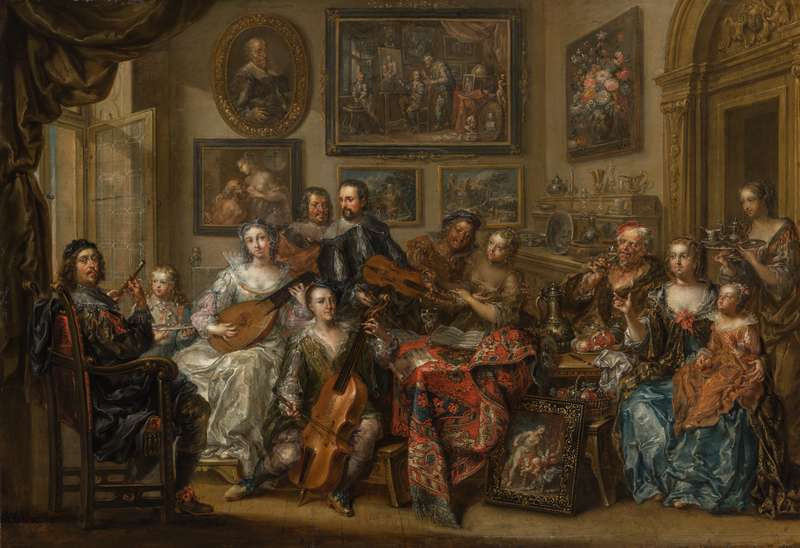 Johann Georg Platzer - Musical Company in the Salon