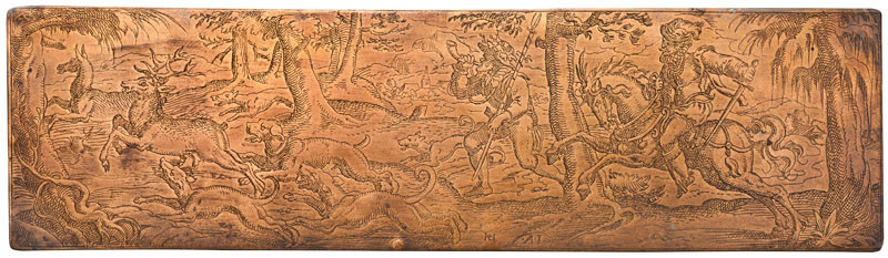 Jost Amman - engraver - Deer Hunt